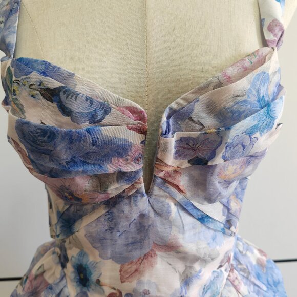 Zimmerman Rebellious style pleated mini floral dress - Picture 5 of 11